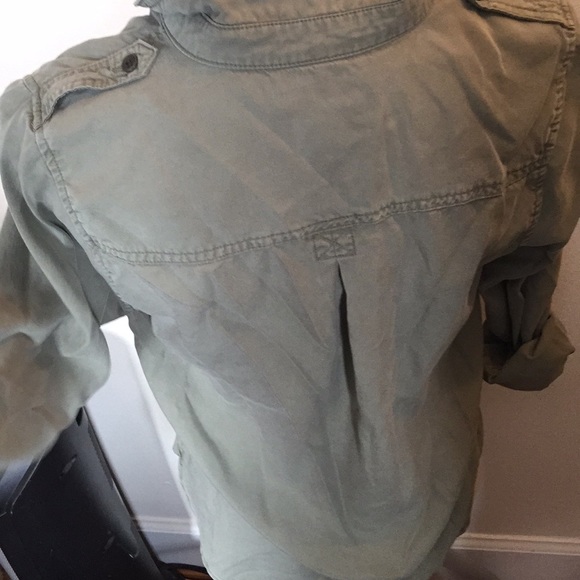 Army Green Button Down - Picture 7 of 7